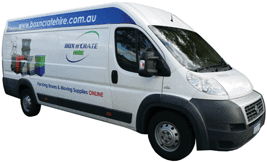 Box n' Crate Hire Perth moving supplies company van